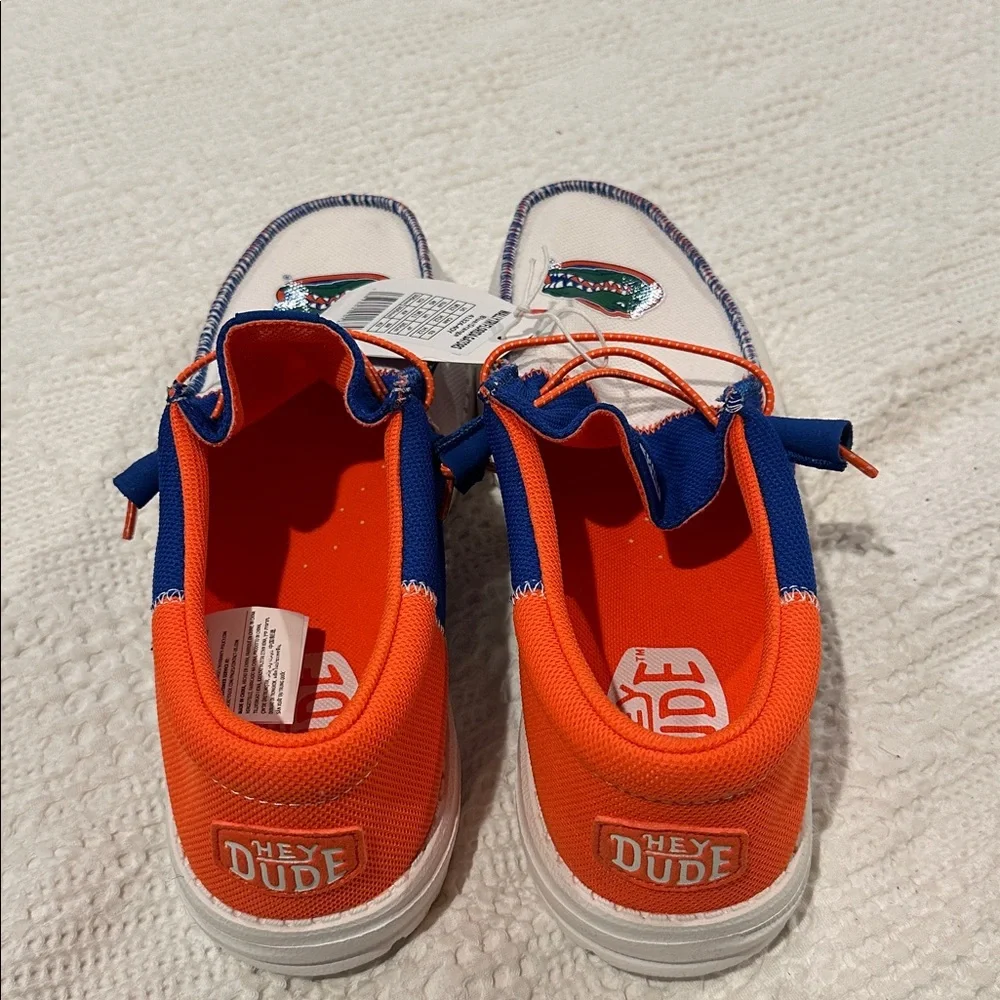 HEY DUDE Wally Tri Florida Gators Men’s 12 NWT College Spirit Orange Blue White - Picture 5 of 9